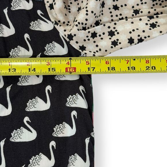 Maeve Anthropologie The Paz Patchwork Button Down Shirt XXS Swan Stars Floral - Picture 10 of 11